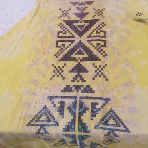 Cute Oversized Tank Top Dress Aztec Tribal Print - Picture 11 of 12